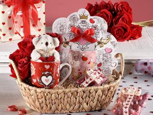 Vente en gros pour la Saint-Valentin : paniers cad